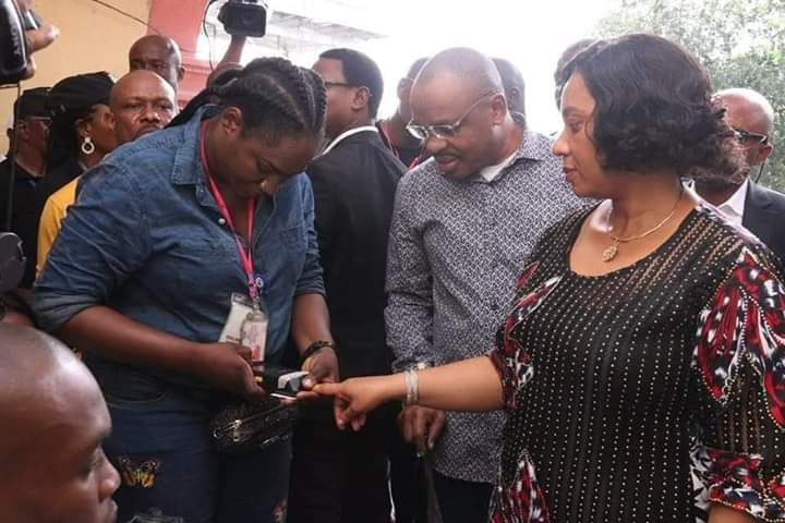 Governor Udom, Wife Cast Their Votes In Akwa Ibom (Photos)