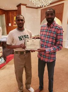 Nigerians React As Yusuf Buhari Receives NYSC Certificate In Aso Rock