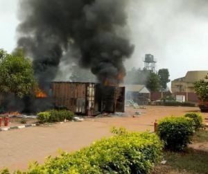 Arsonists burn down INEC office in Enugu