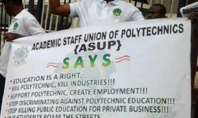 Polytechnic Lecturers Issue 2 Weeks Strike Notice, Make Demands From FG