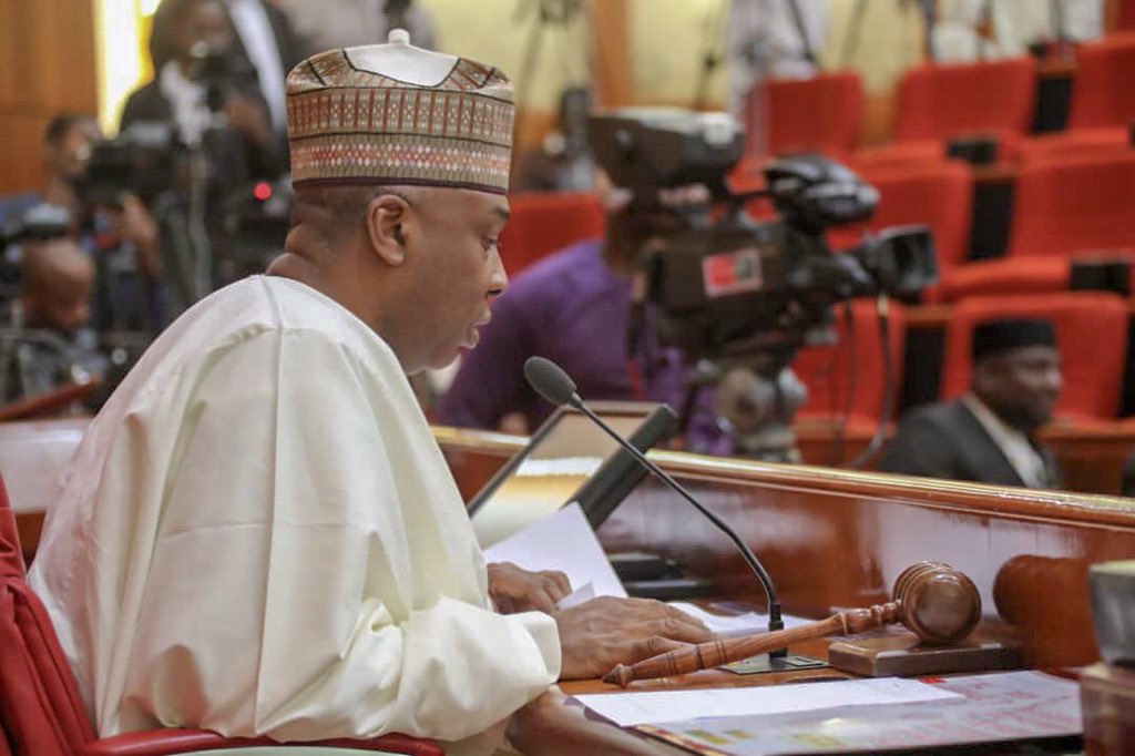 Saraki Reacts As Buhari Signs New Minimum Wage Bill Into Law