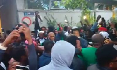 Biafra: Massive Crowd Welcome IPOB's Nnamdi Kanu In Germany (Video)