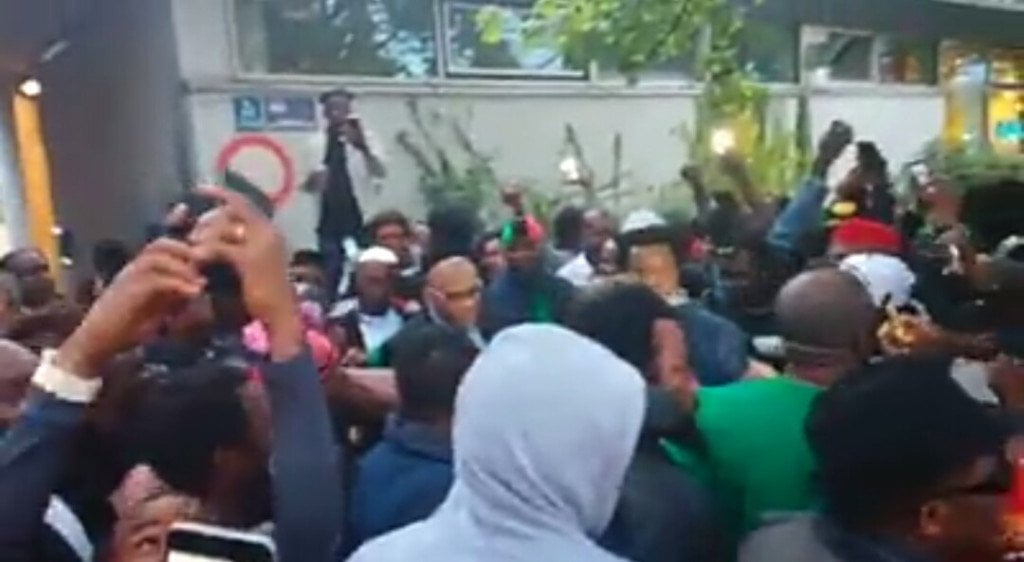 Biafra: Massive Crowd Welcome IPOB's Nnamdi Kanu In Germany (Video)