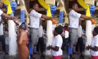 Pastor Anoints Church Members With Soft Drinks (Video)