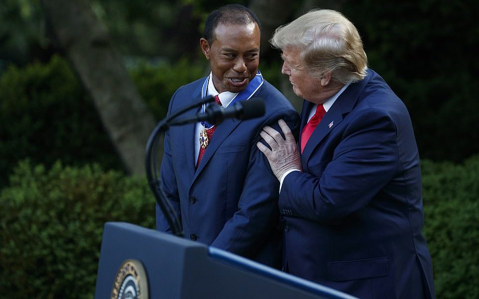 Donald Trump, Presidential Medal Of Freedom To Tiger Woods