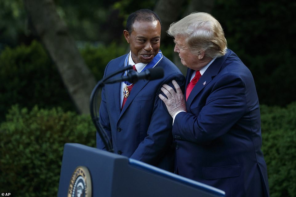 Donald Trump, Presidential Medal Of Freedom To Tiger Woods