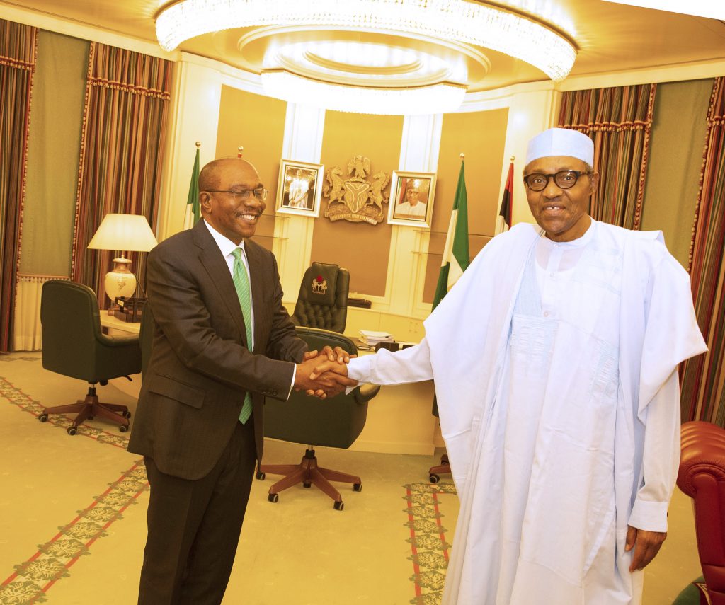 2023: What Emefiele Said After Meeting Buhari In Aso Rock