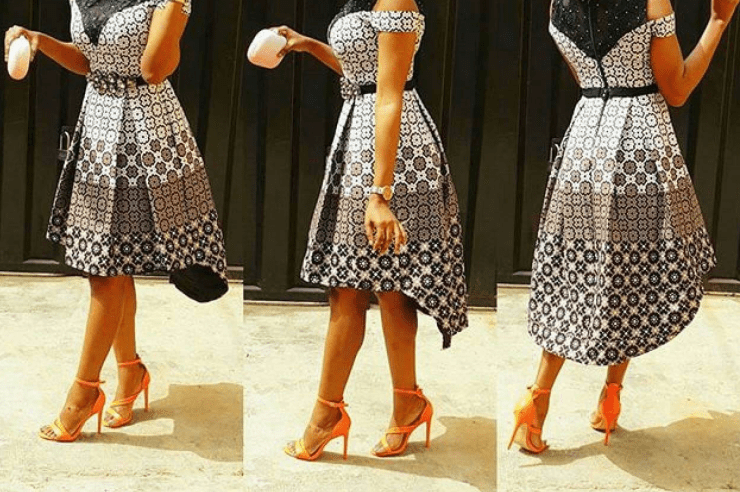 short flay ankara gowns