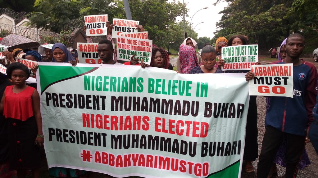 Just In: Abba Kyari Must Go Protest Rocks Abuja (Photos)