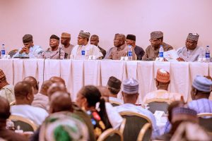 Buhari, APC Caucus Meet Ahead 9th National Assembly