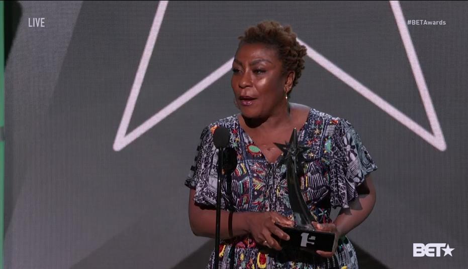 Nigerians Melt Twitter Over Mama Burna's 'Powerful Speech' At #BETAwards