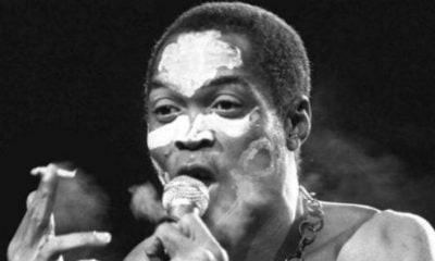 Fela Anikulapo Ransome-Kuti at a concert in Paris on September 13, 1986 © Laurent Rebours / AP / SIPA