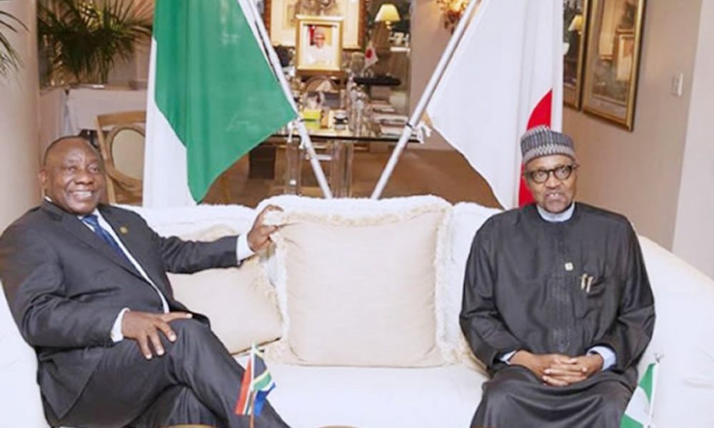 JUST IN: Buhari Hosts South African President Ramaphosa In Aso Rock Villa Amid Omicron COVID-19 Threats