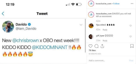 Davido Tweet