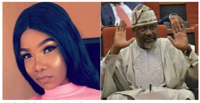 Dino Melaye and Tacha