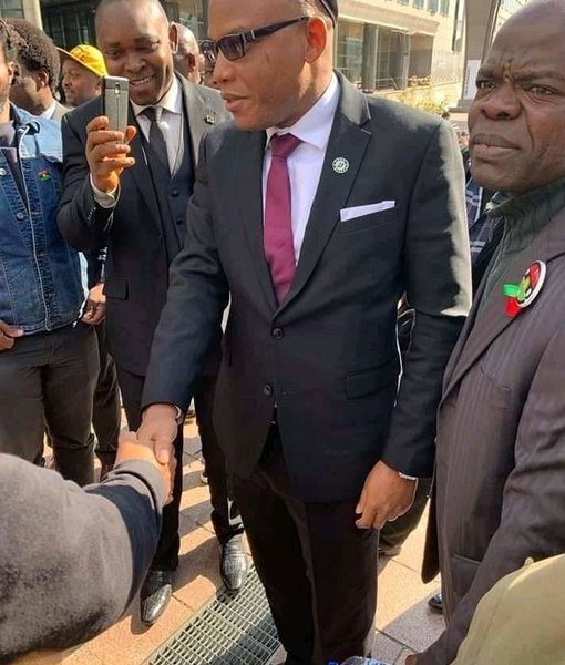 IPOB Breaking: Nnamdi Kanu Arrives European Parliament To Discuss Biafra Referendum (Photos)
