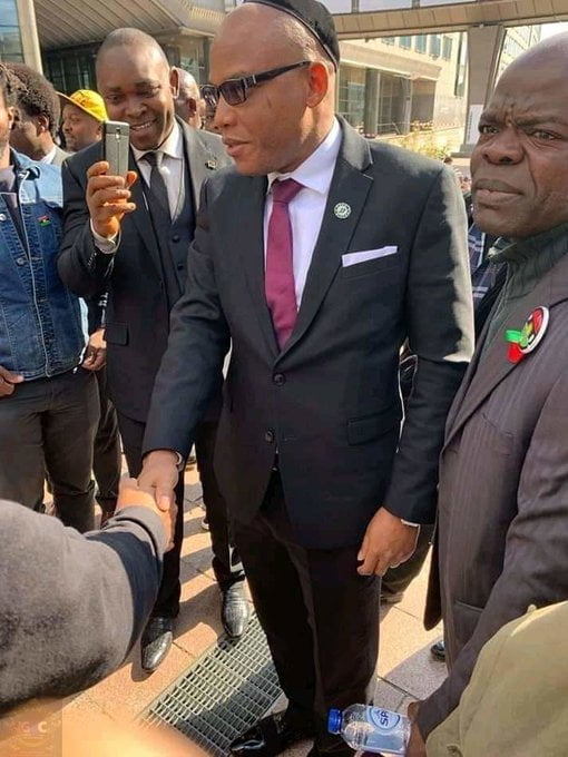 IPOB Breaking: Nnamdi Kanu Arrives European Parliament To Discuss Biafra Referendum (Photos)