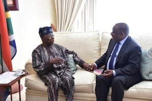 Obasanjo Visits South African President, Discusses Xenophobic Attacks On Nigerians