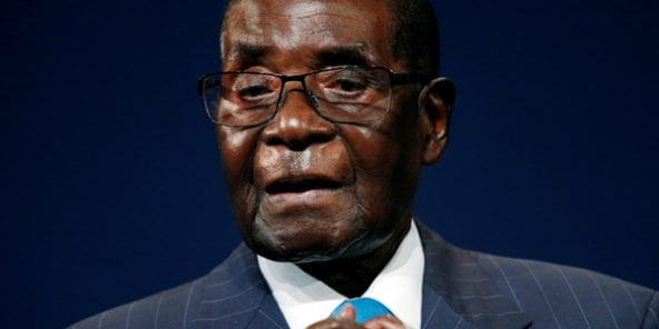 Robert Mugabe at the World Economic Forum on Africa in South Africa, May 4, 2017. © Reuters