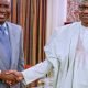 Just In: Buhari In Closed-Door Meeting With Deputy Senate President Omo-Agege