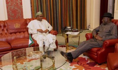 Just In: Buhari, Jonathan In Closed-Door Meeting In Aso Rock