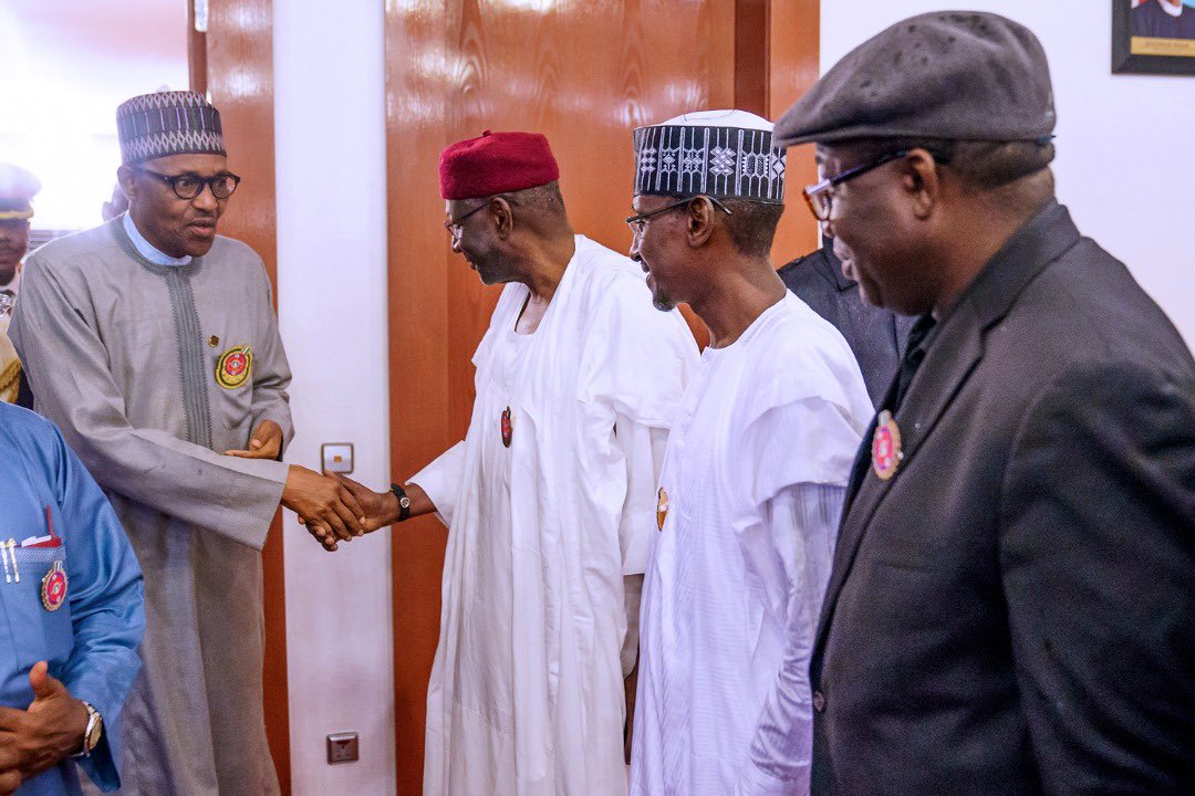 Just In: President Buhari Returns To Abuja (Photos)