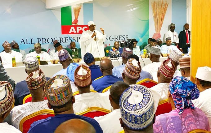What Buhari Said During APC NEC Meeting In Abuja