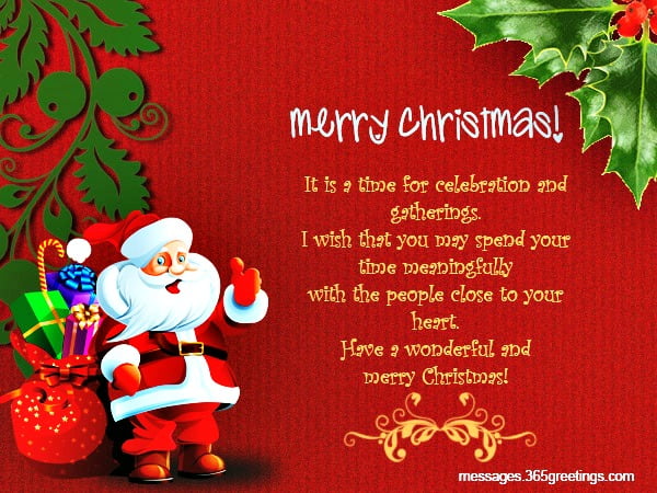 christmas greetings for family