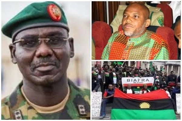 Biafra: Nnamdi Kanu Makes Strong Allegation Against Nigerian Army, Attacks Buratai