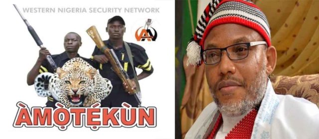 Biafra News: Nnamdi Kanu vows to support Amotekun with one million men