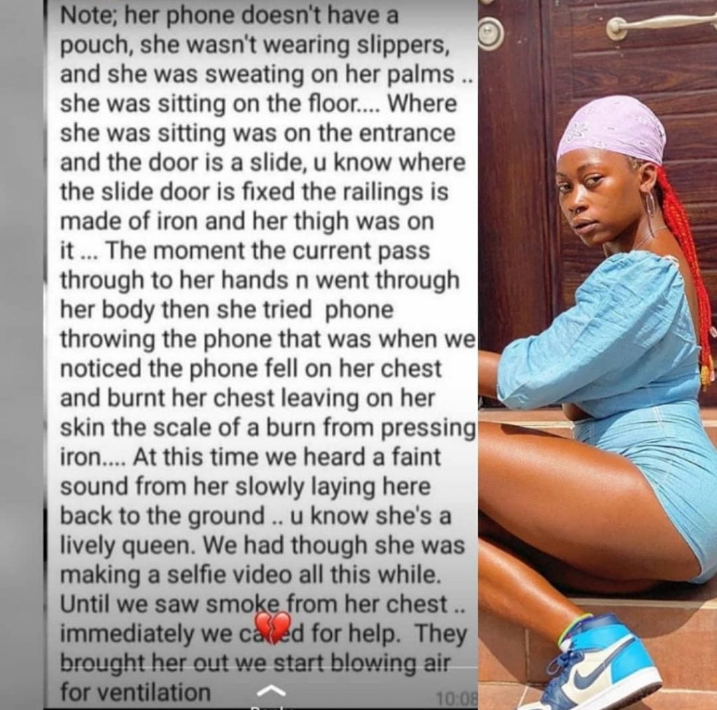 Eyewitness Account Of How Nigerian Video Vixen Picture Kodak Died