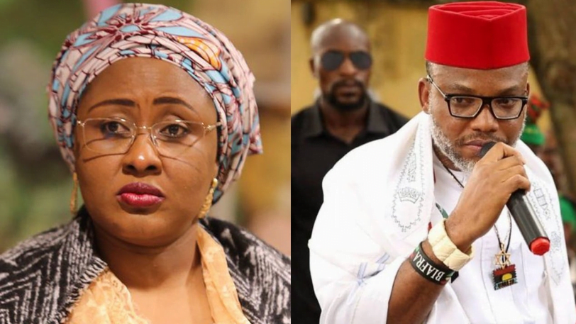 Biafra: Nnamdi Kanu Reveals Aisha Buhari's 'Dangerous Plan'