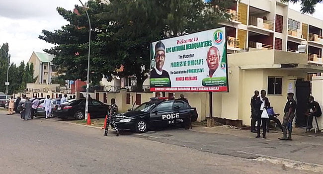 JUST IN: Police Unseal APC National Secretariat After NWC Dissolution