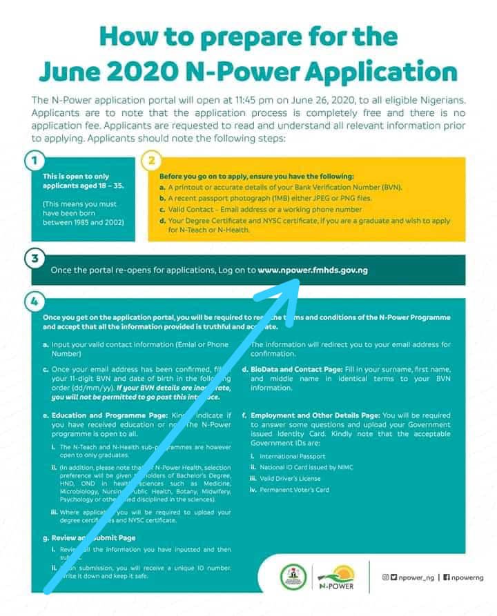 N-Power Portal Opens, Apply For Npower 2020 Recruitment Here