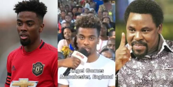 Viral Video: Manchester United Player, Angel Gomes Visits TB Joshua For Healing | Naija News