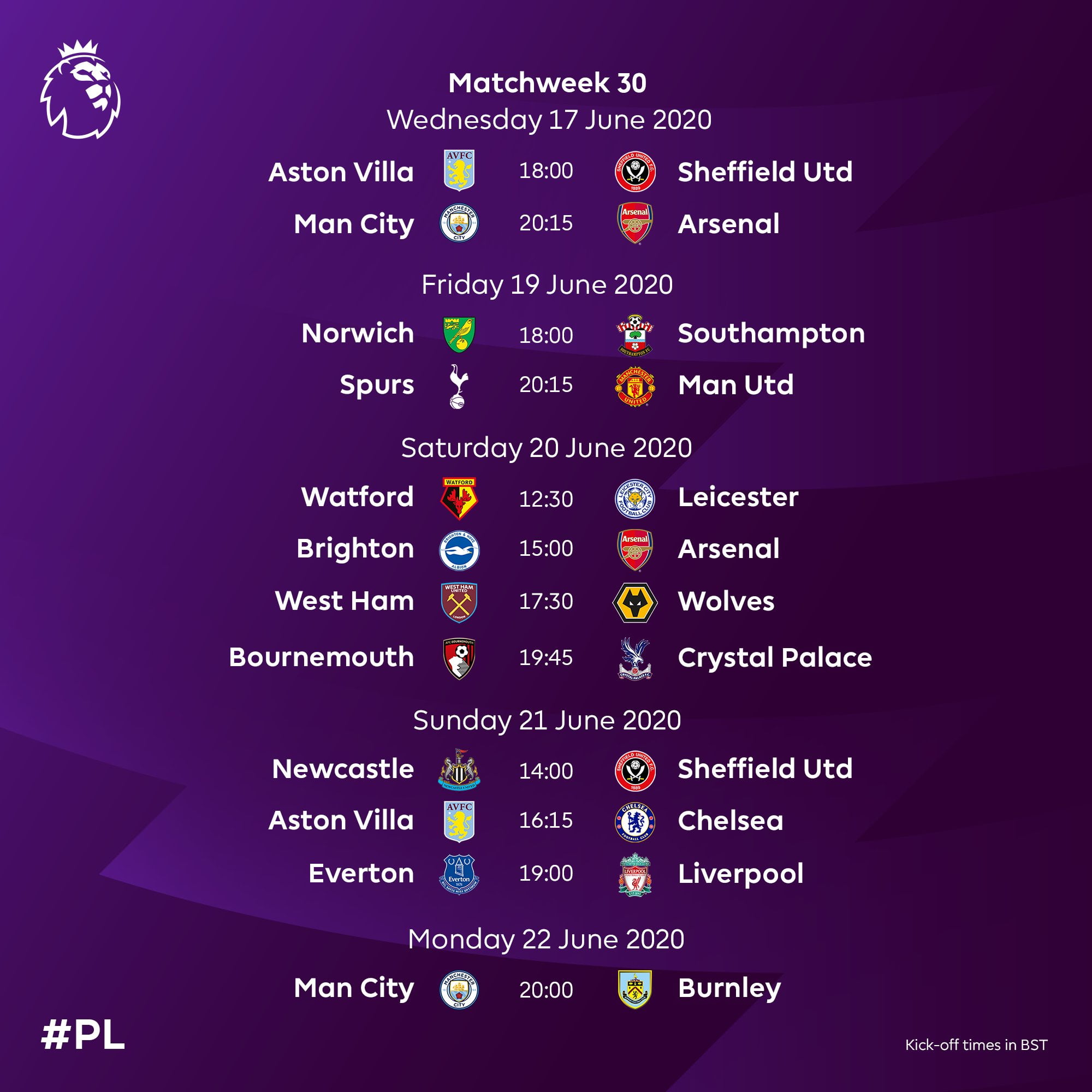 Premier League Fixtures - Management And Leadership