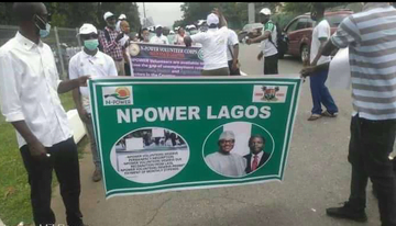 Just In: Aggrieved Npower Beneficiaries Protest In Abuja, Make Demands (Photos)