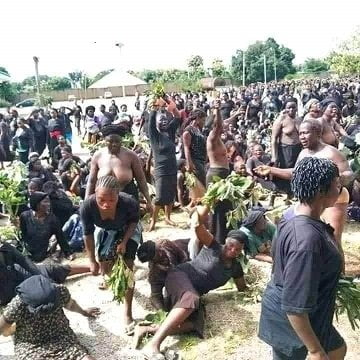 Women Protest Naked Against El-Rufai Over Killings In Southern Kaduna (Photos)