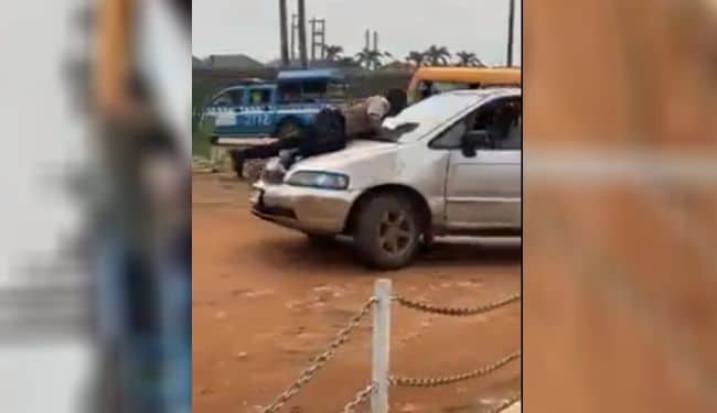 FRSC Reacts To Viral Video Of Its Official Hanging To The Bonnet ...