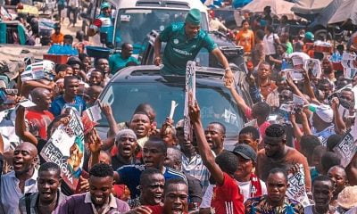 VIDEO: Massive Crowd Mob Ihedioha As He Arrives Imo State