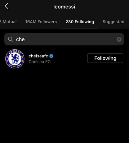 Messi Follows Chelsea FC On Instagram Amid Decision To Leave Barcelona