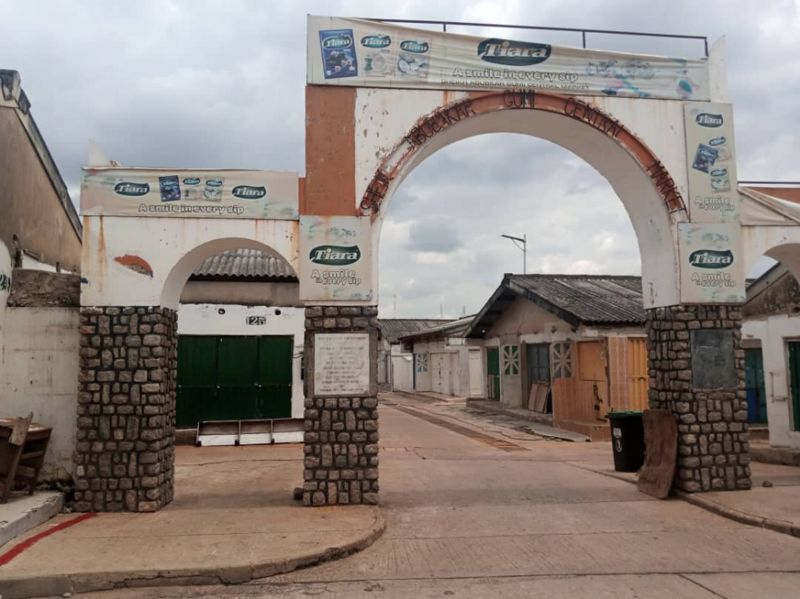 One of the entrances to Sheikh Abubakar Gummi Market in Kaduna