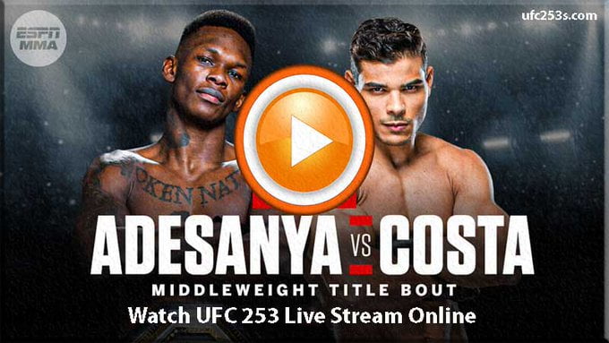 UFC 253: Live Stream Of Israel Adesanya Vs Paulo Costa Fight