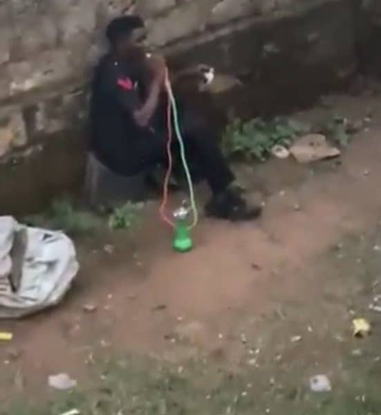 Police React To 'Police Officer' Smoking Shisha And Drinking While On Uniform
