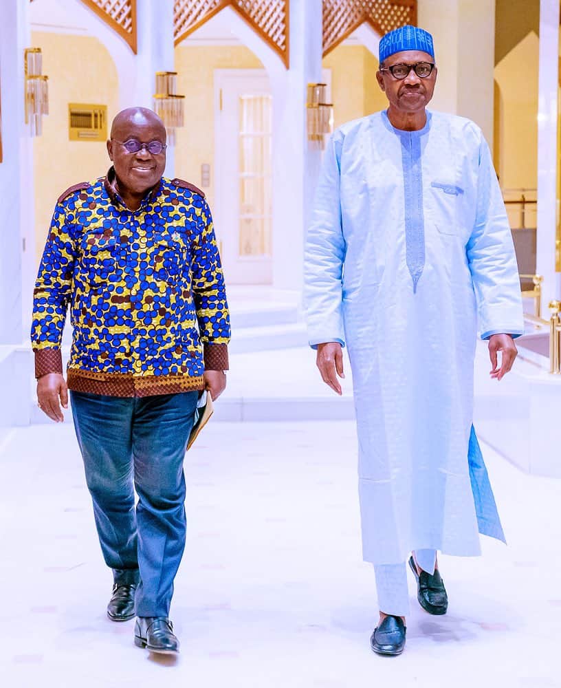 Buhari Meets Ghana President Akufo-Addo In Aso Villa