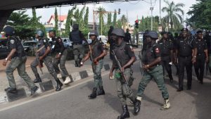 BREAKING: Police Flee As Thugs Attack Imo Police Station, Burn It Down