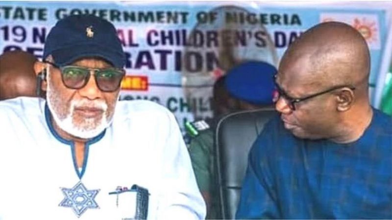 Governor Rotimi Akeredolu with his deputy