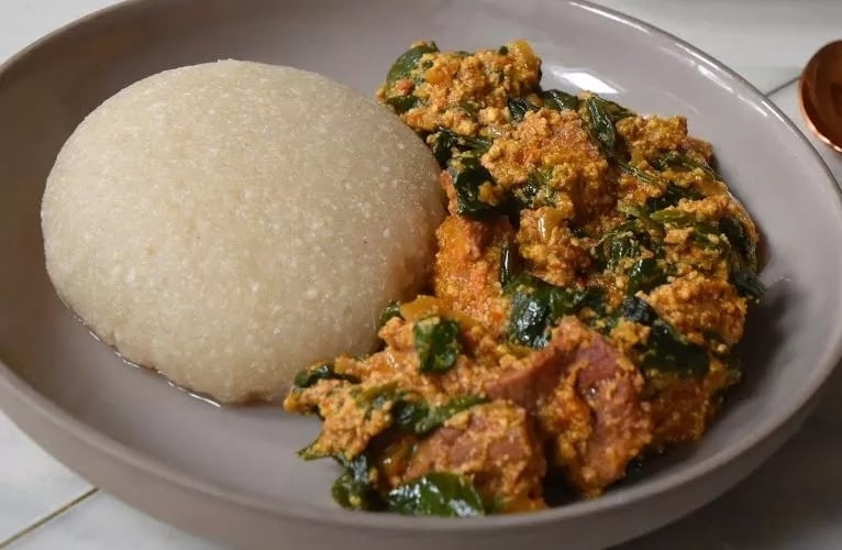 File Photo: An already existing photo of Eba and Egusi