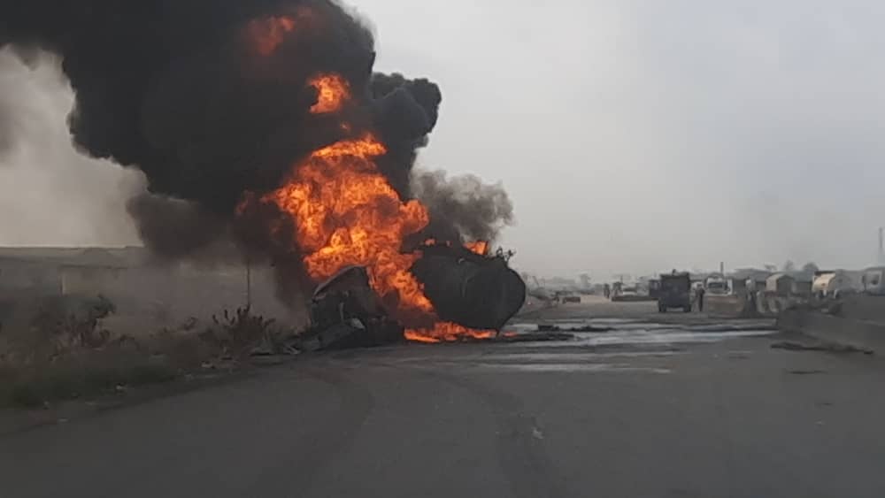 Fuel Tanker Explosion On Lagos-Ibadan Expressway Leaves 5 People Burnt To Death, Vehicles Destroyed