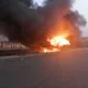 Fuel Tanker Explosion On Lagos-Ibadan Expressway Leaves 5 People Burnt To Death, Vehicles Destroyed